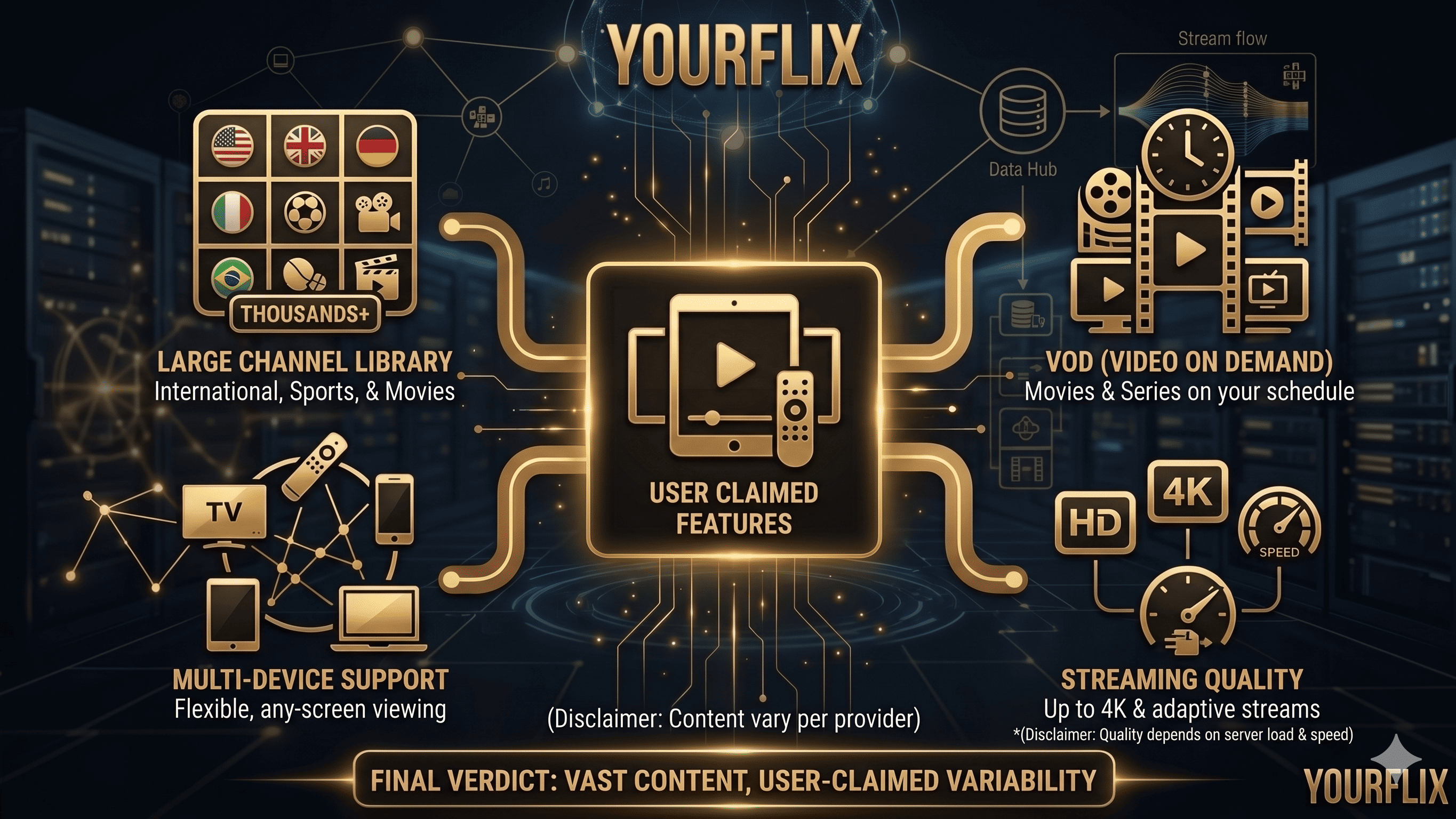 YourFlix IPTV vs Plex comparison based on Reddit and Quora discussions