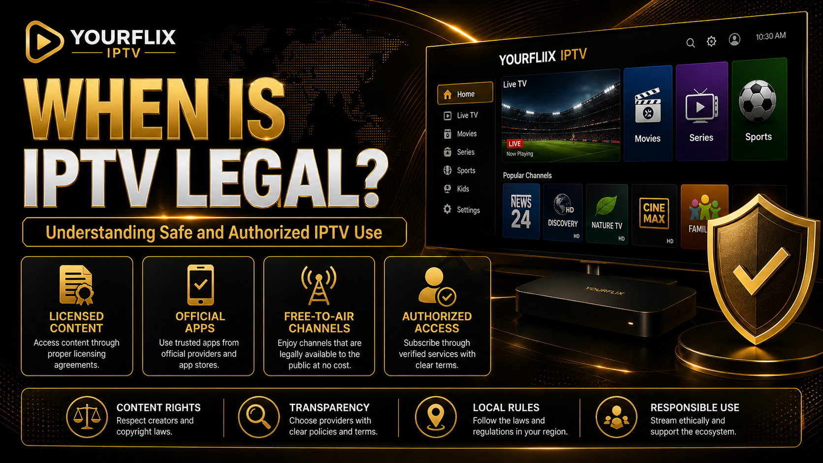 Is YourFlix legal IPTV content rights and licensing guide